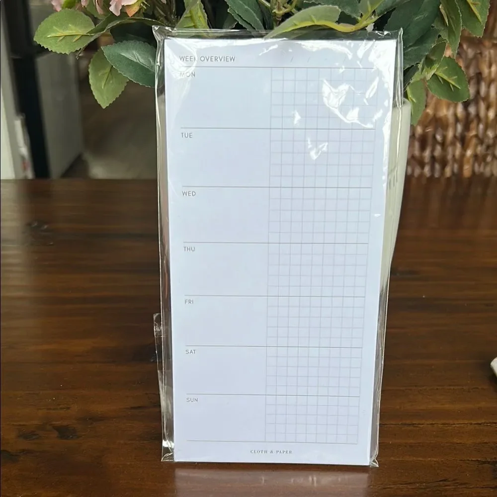 Cloth & Paper Weekly Planner Pad